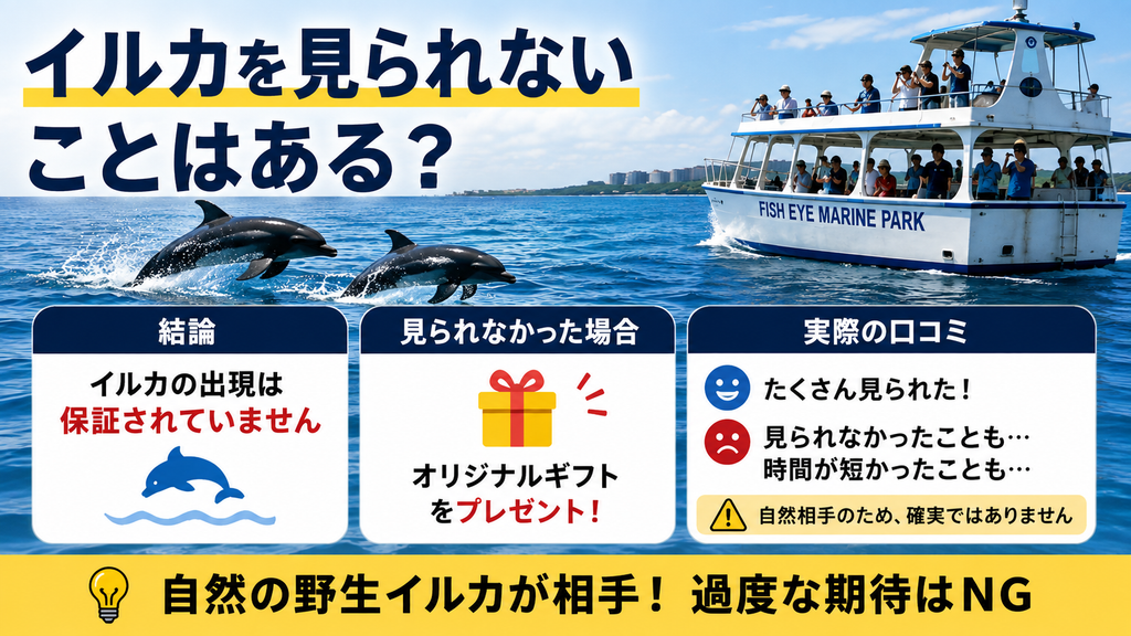 イルカを見られないことはある？