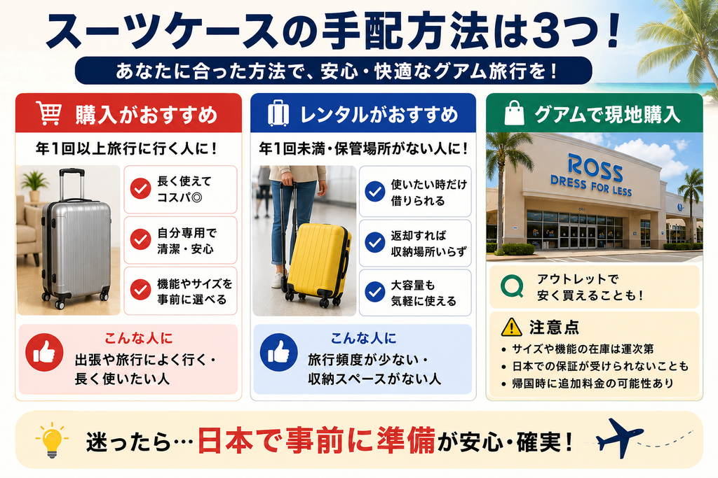 購入かレンタルか？＿スーツケース