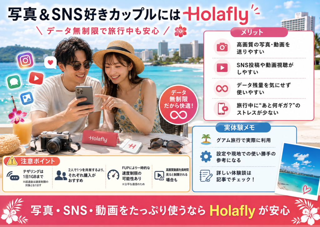 写真&SNS好きカップルに「Holafly」を推す理由と体験談