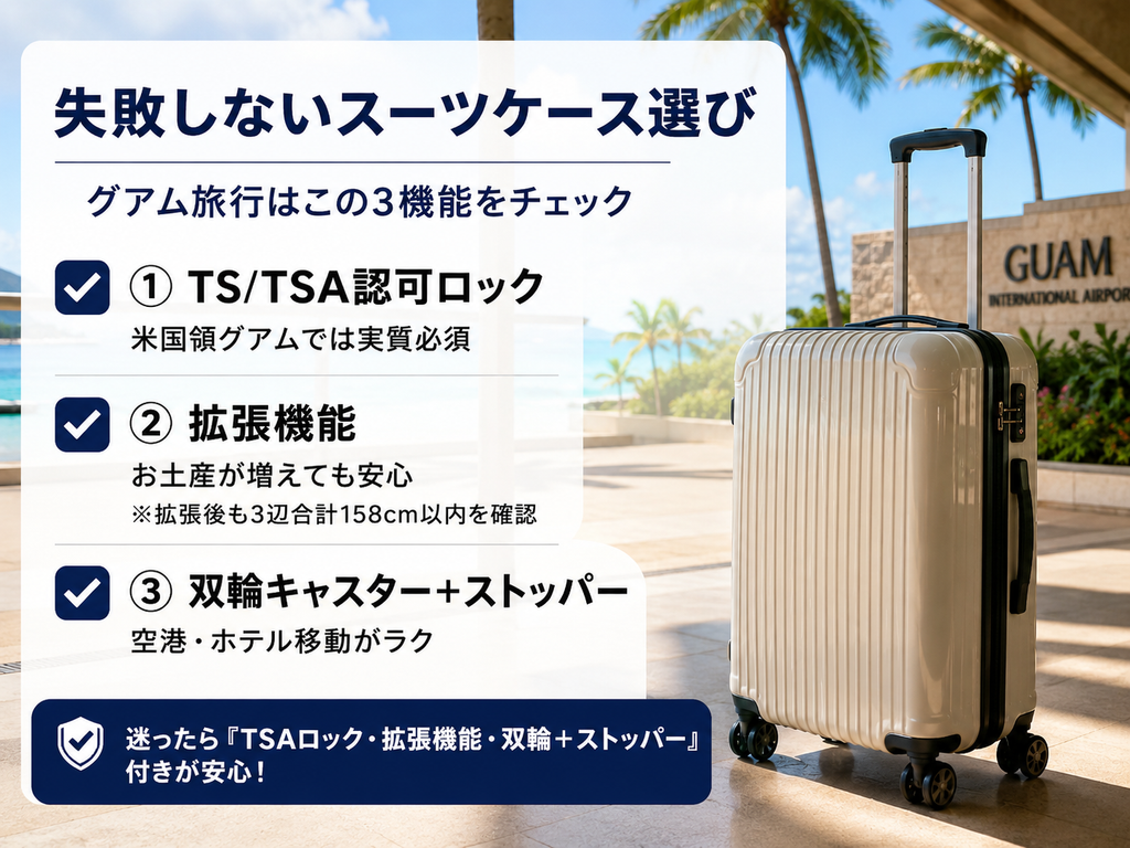 失敗しないスーツケース