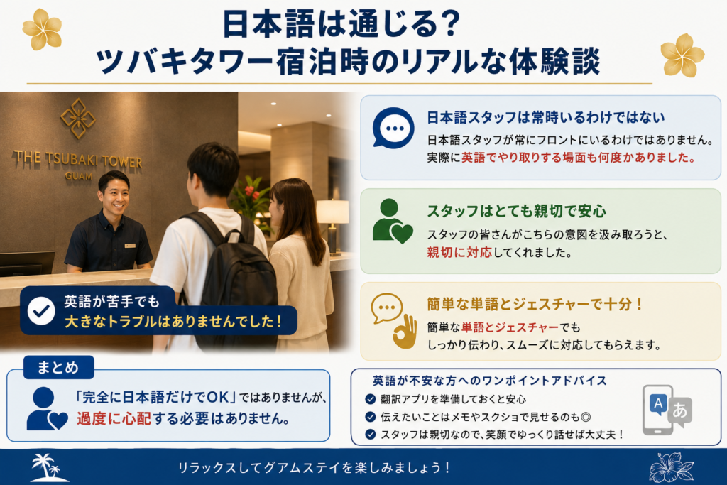 日本語は通じる?ツバキタワー宿泊時のリアルな体験談