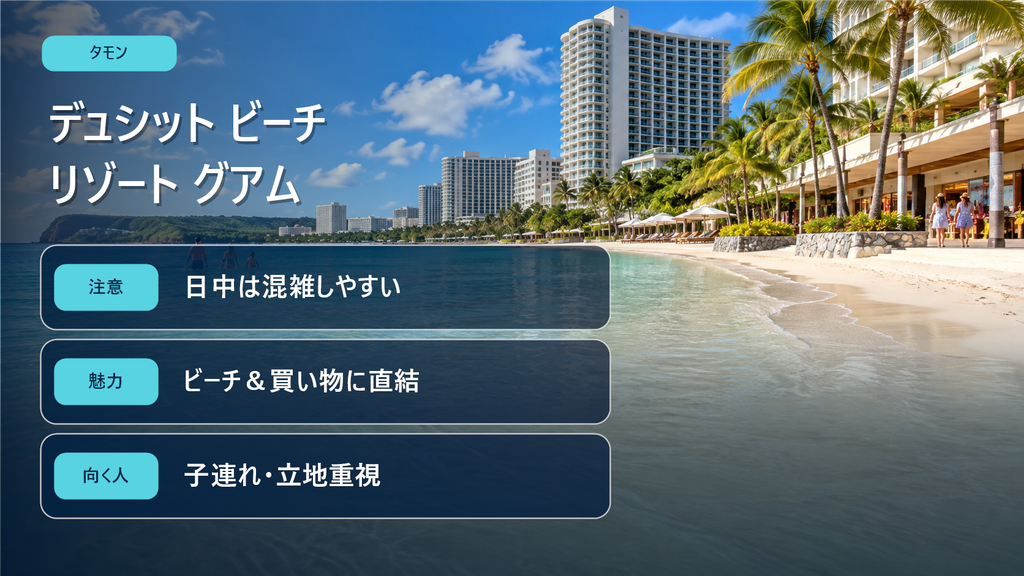 デュシット ビーチ リゾート特徴
