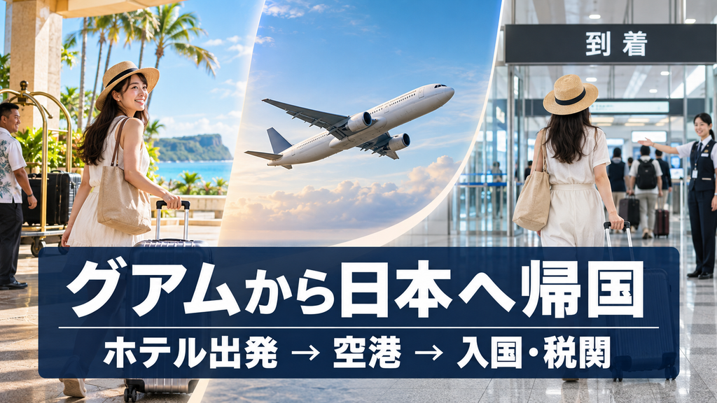 グアムから日本へ帰国する手続き全体の流れ
