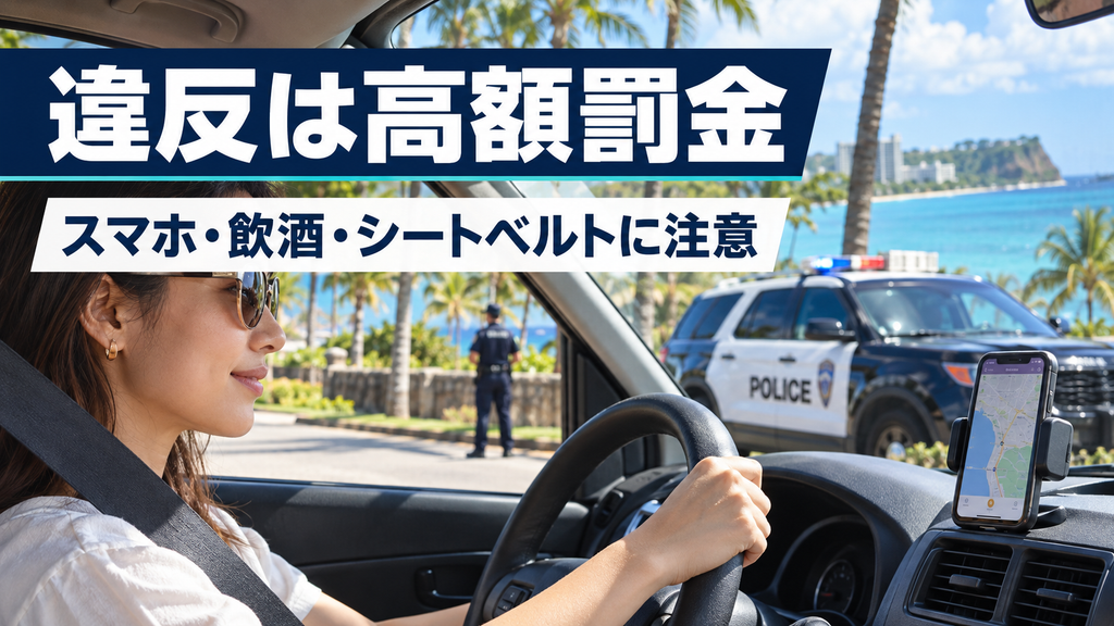 グアムの交通ルール違反と厳しい処罰