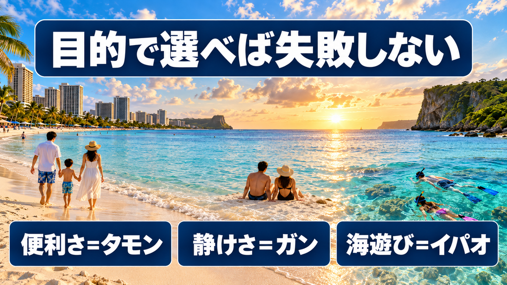 最適なビーチを選ぼう