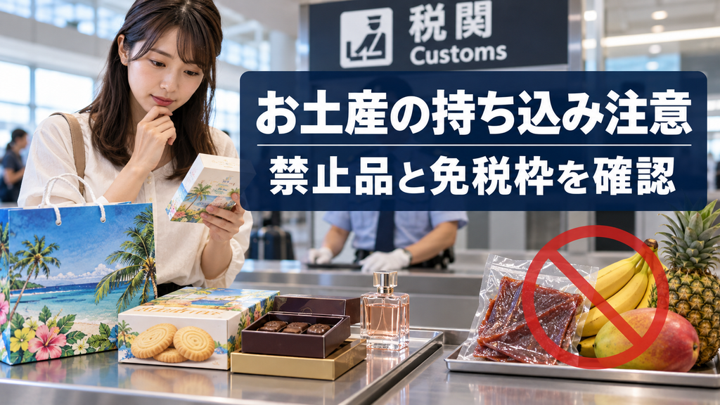 グアムから日本帰国時に持ち込めないものは?