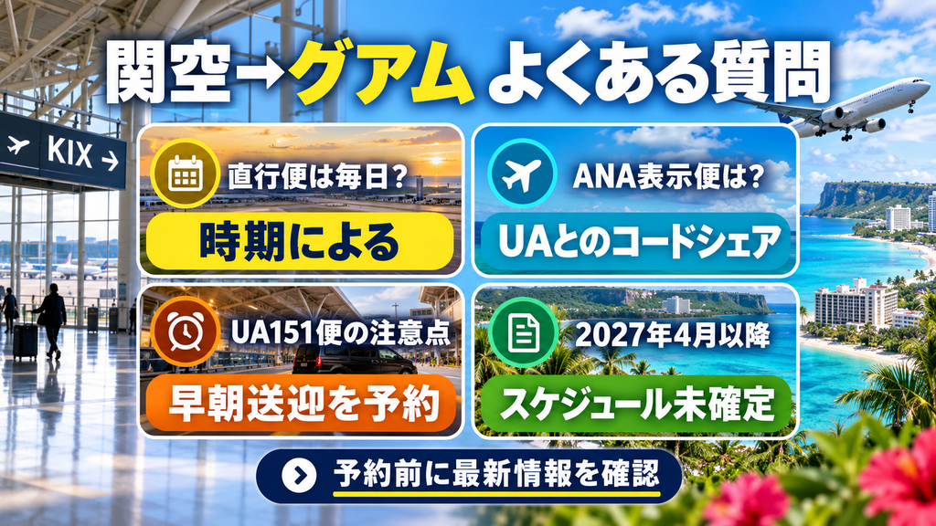 関空 グアム よくある質問