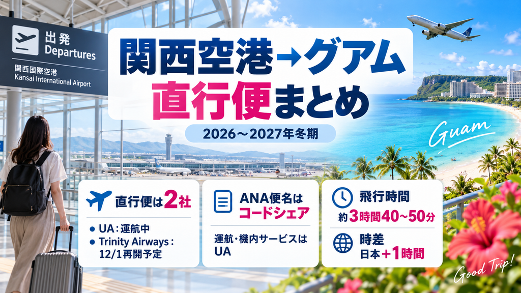 関空ーグアム-運行情報