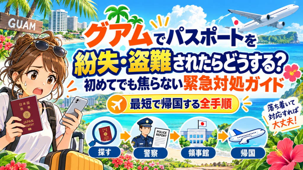 グアムでパスポートを紛失・盗難されたらどうする？