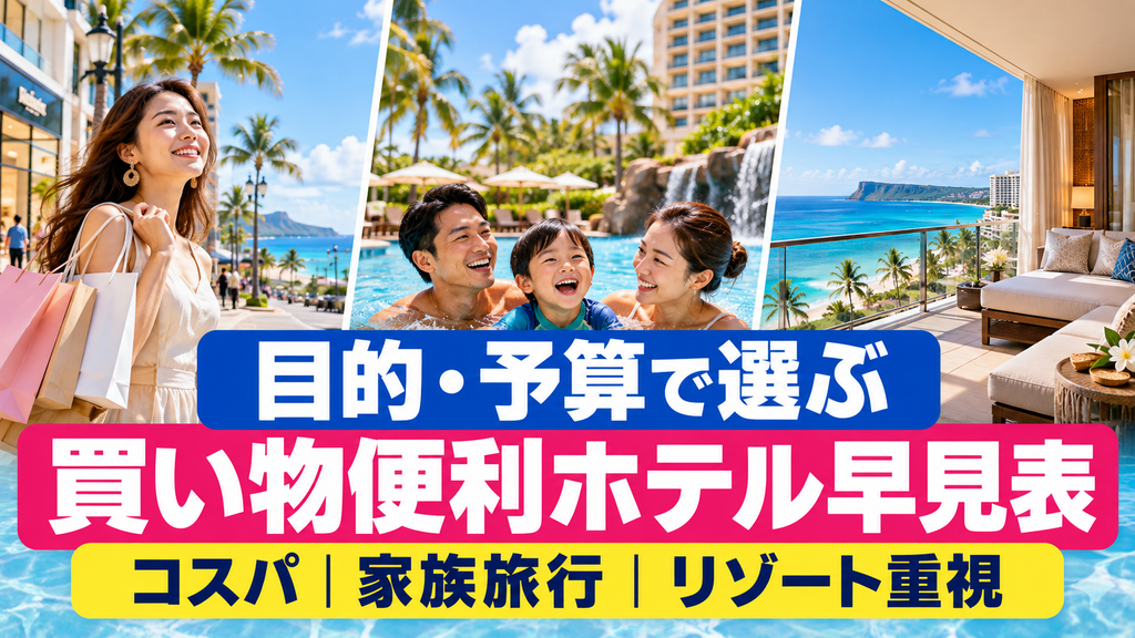 グアム買い物便利ホテル早見表