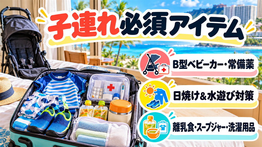 日本から必ず持参したい「子連れ必須アイテム」リスト