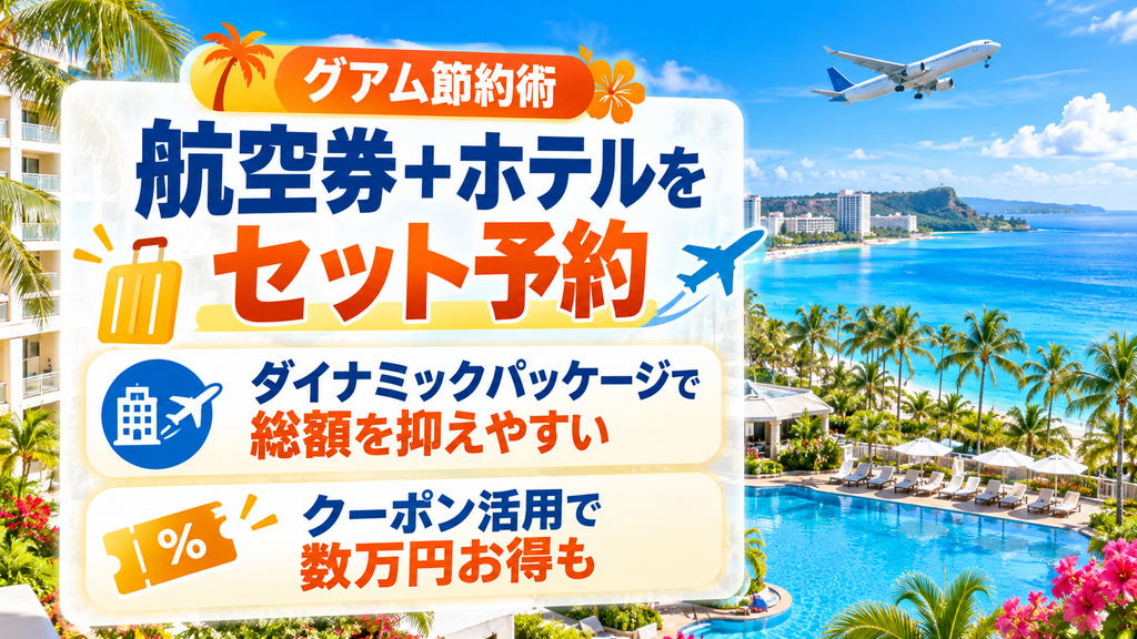 グアムは「航空券+ホテルのダイナミックパッケージ」で予約する