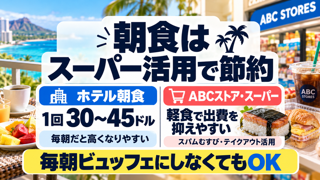 朝食や軽食にローカルスーパー・ABCストアを活用する