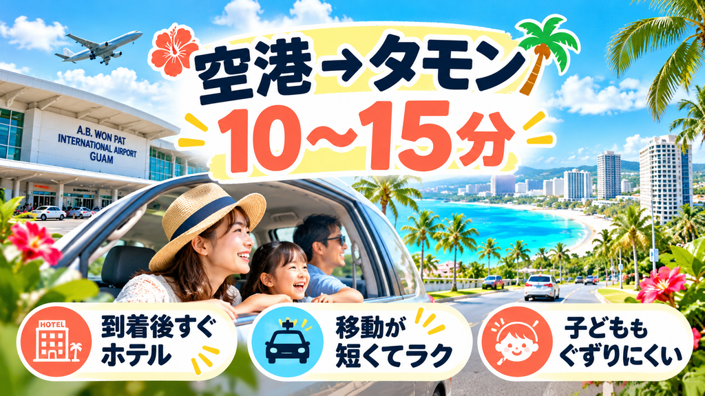 タモンまで車で10〜15分