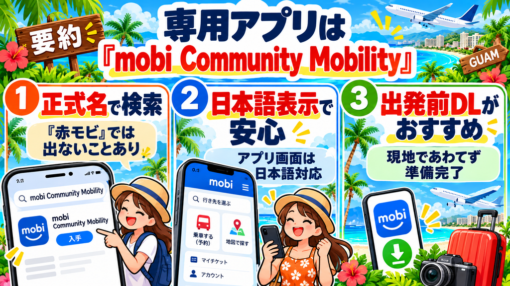 専用アプリは「mobi(モビ)Community Mobility」