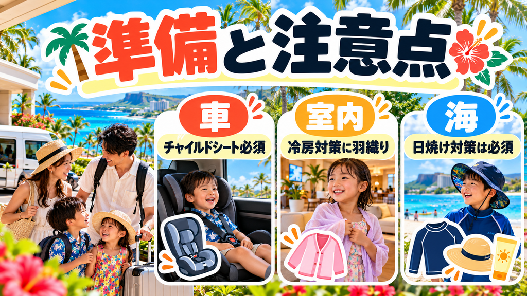 子連れグアム旅行の必須準備と注意点|レンタカーや持ち物のポイント