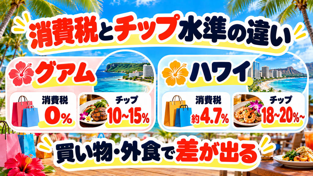 消費税とチップ水準の違い