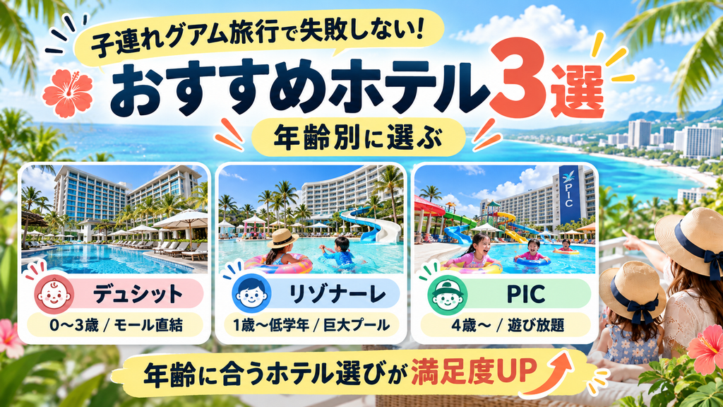 子連れグアム旅行で失敗しない!おすすめホテル3選