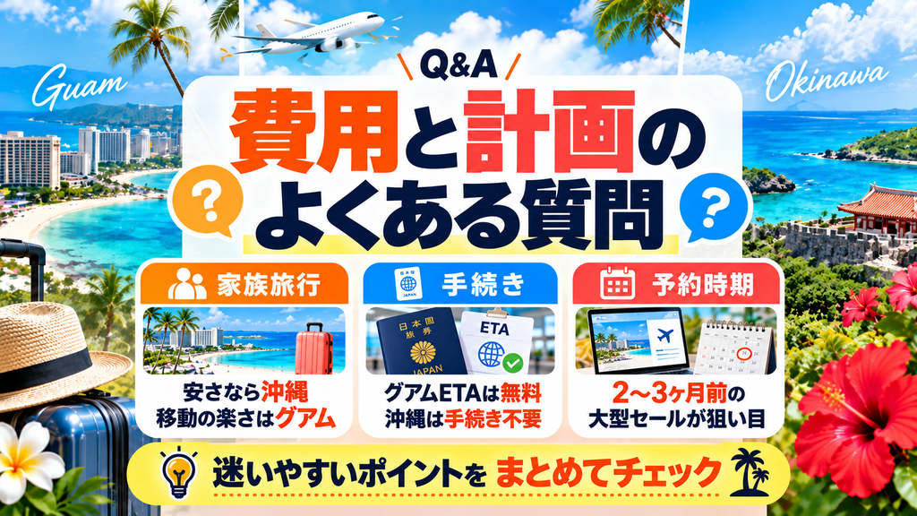 グアムと沖縄の費用・旅行計画に関するよくある質問(Q&A)