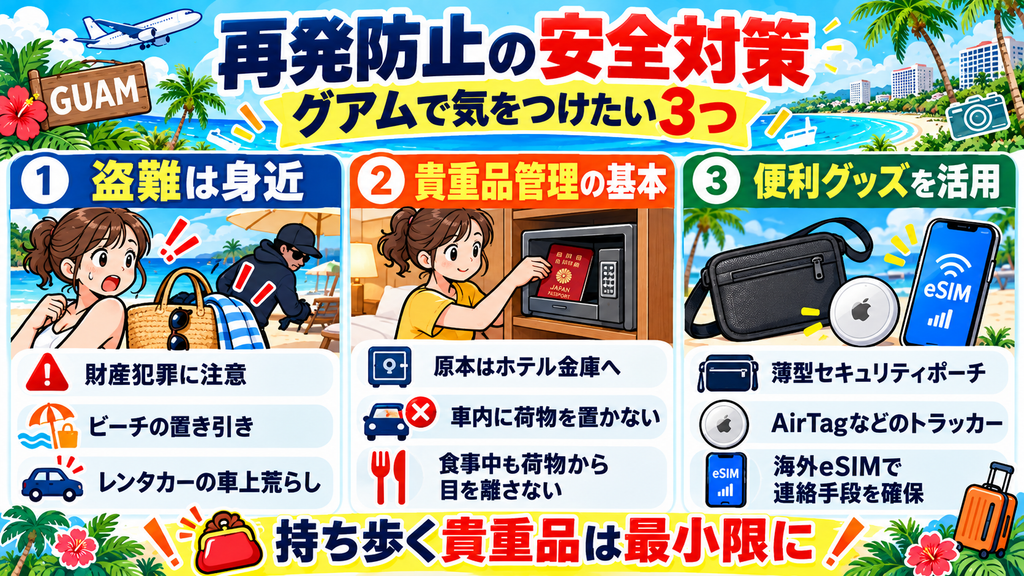 グアム旅行でのパスポート紛失・盗難を防ぐ安全対策