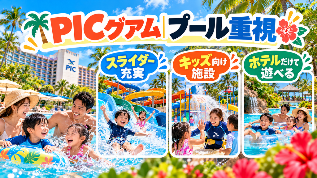プールとアクティビティ重視なら「パシフィック・アイランド・クラブ・グアム(PIC)」