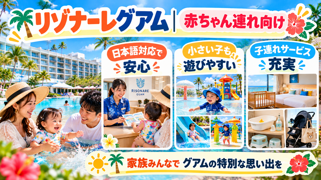 赤ちゃん連れ・日系の手厚いサービスなら「星野リゾート リゾナーレグアム」
