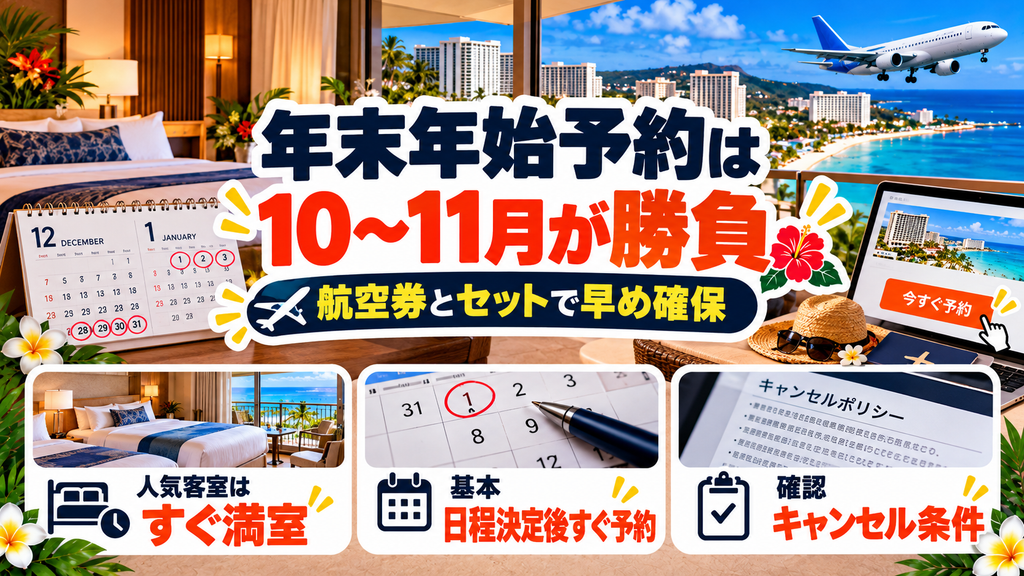 10月〜11月には満室も！航空券と合わせた早期ホテル予約の鉄則