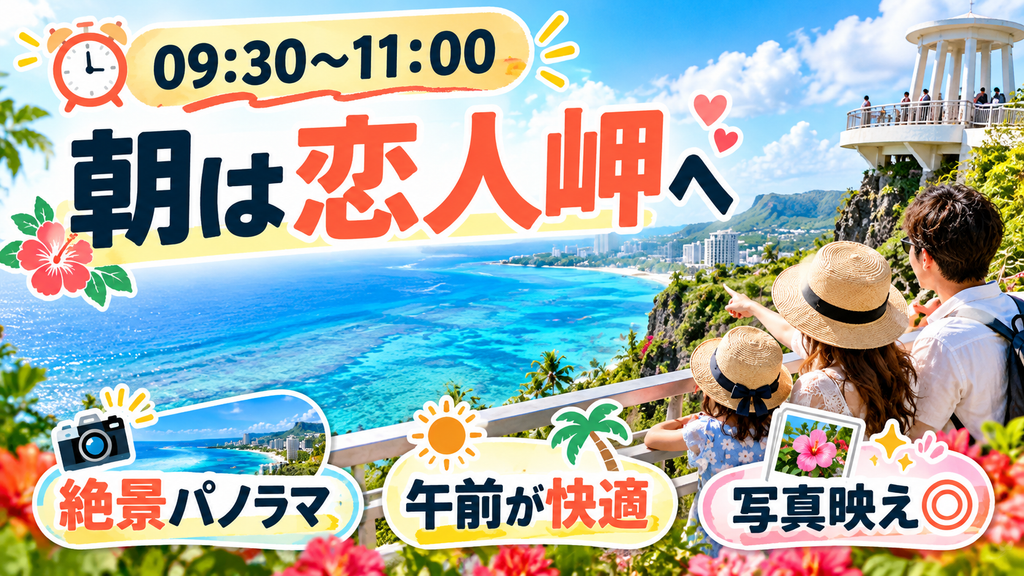 「恋人岬(Two Lovers Point)」で絶景パノラマビュー
